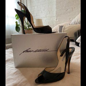 Brian Atwood Patent Leather Slingback